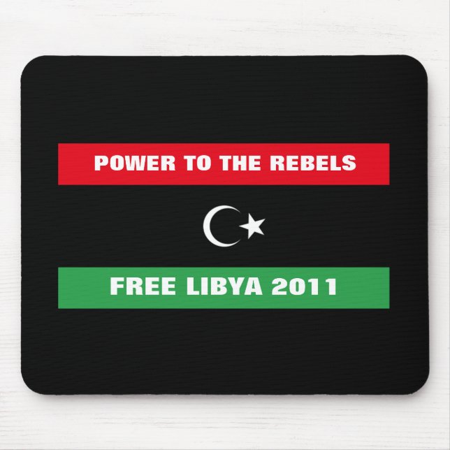 MOUSEPAD PODER PARA OS REBELDES LIBYA LIVRE 2011 (Frente)