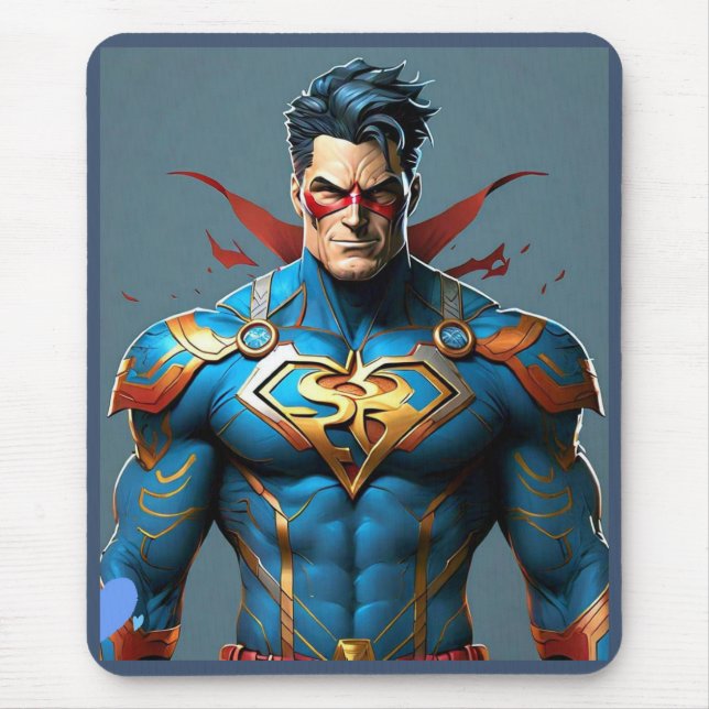 Mousepad "Poderosos Visuais Super Heróis" (Frente)