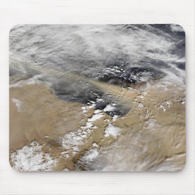 Mousepad Poeira sopra ao largo da costa da Líbia (Frente)