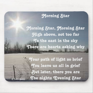 Mousepad Poem Morning Star Por Ladee Basset