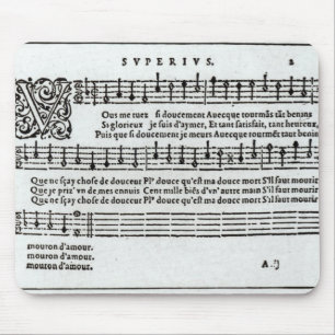 Mousepad Poema à música por Jean Antoine de Baif