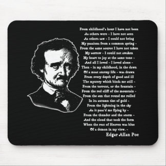 Mousepad Poema de Edgar Allan Poe SOZINHO