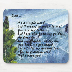 Mousepad Poema para o pai