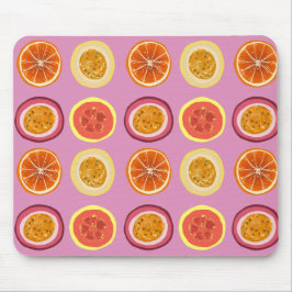 Mousepad POG Havaí Frutas Tropicais Paixão Laranja Goiaba