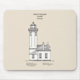 Mousepad Point Wilson Lighthouse - Washington - SBD