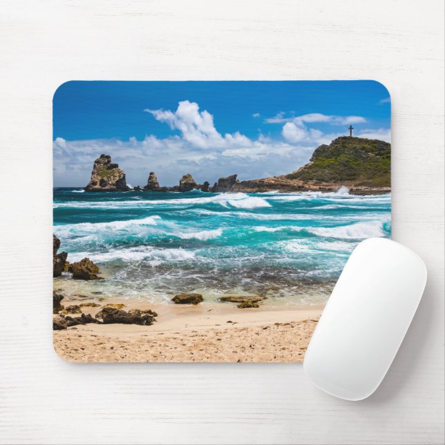 Mousepad Pointe des Chateaux, Grande-Terre, Guadalupe (Com mouse)