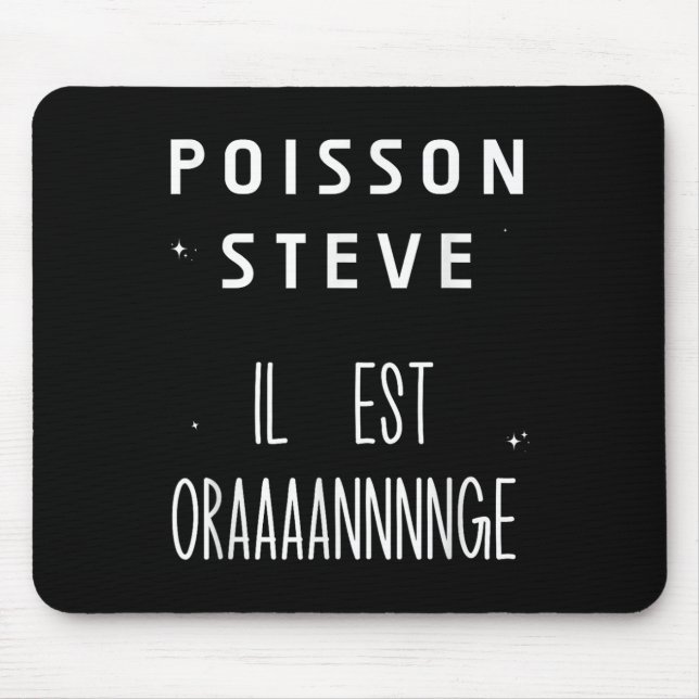 Mousepad Poisson Steve Funny Fish Meme Le Poisson Steve (Frente)