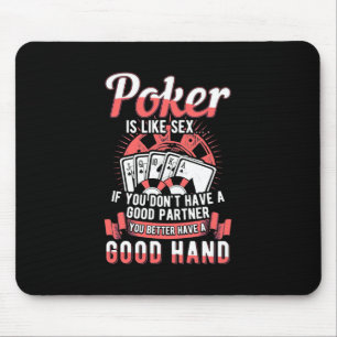 Mousepad Poker, É Melhor Você Ter Uma Boa Mão