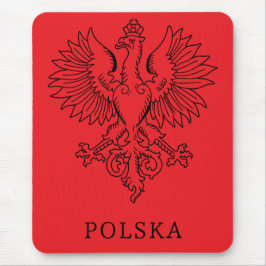 Mousepad Poland's White Eagle Contemporary State Emblem 