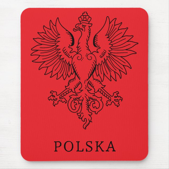 Mousepad Poland's White Eagle Contemporary State Emblem  (Frente)