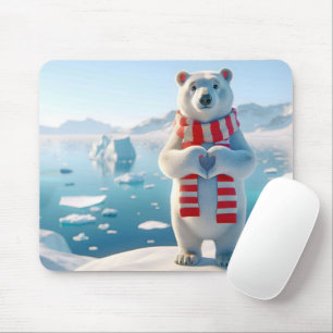Mousepad Polar Bear Love
