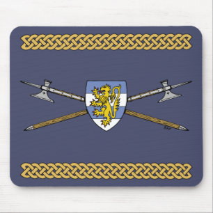 Mousepad Poleaxes e blindagem medievais