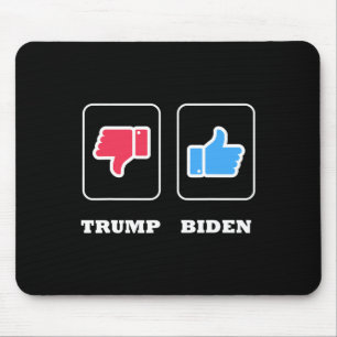Mousepad Polegar Para Baixo Para Trump E Polegar Para Cima