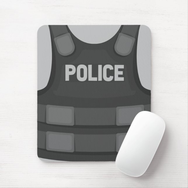 Mousepad Police Vest (Com mouse)