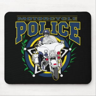 Mousepad Polícia da motocicleta