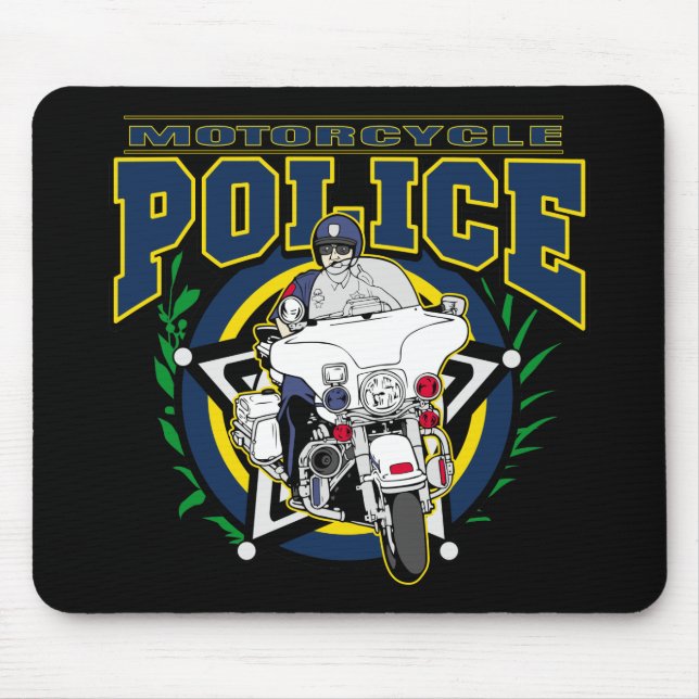 Mousepad Polícia da motocicleta (Frente)