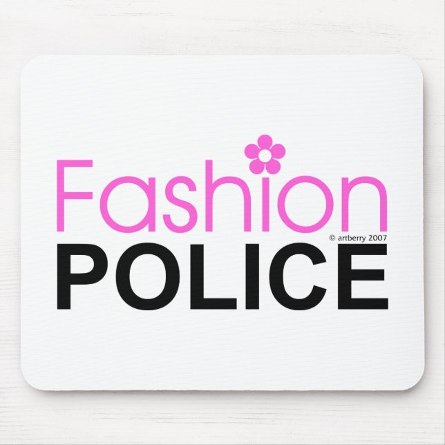 Mousepad Polícia de Moda (Frente)