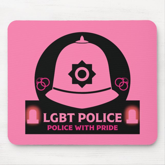 Mousepad Polícia de Orgulho gay LGBT+ (Frente)