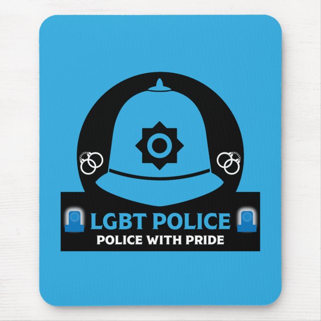 Mousepad Polícia de Orgulho gay LGBT+ (Frente)