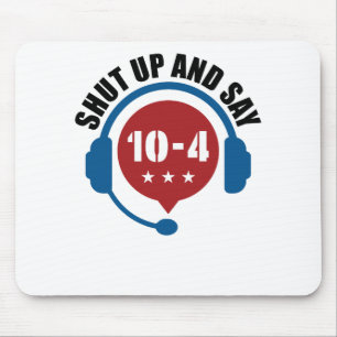 Mousepad Polícia Emergência Encerra e diz 10-4