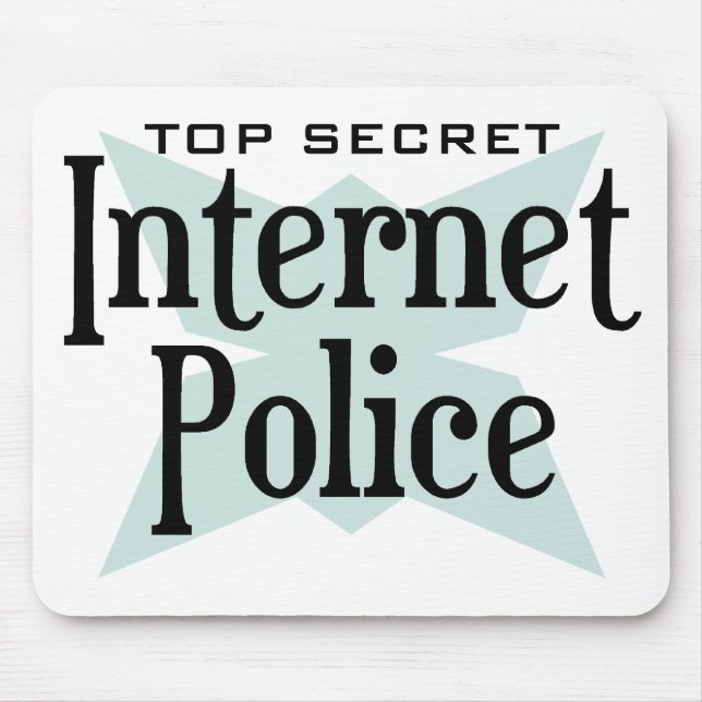 Mousepad Polícia extremamente secreto de Intenet (Frente)