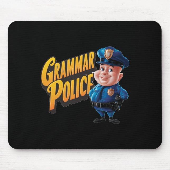 Mousepad Polícia Gramática. Gramática S. Lover Inglês (Frente)