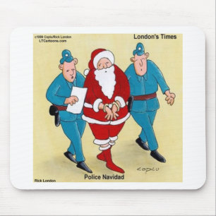 Mousepad Polícia Navidad: Papais noeis Foram Muito Ruins