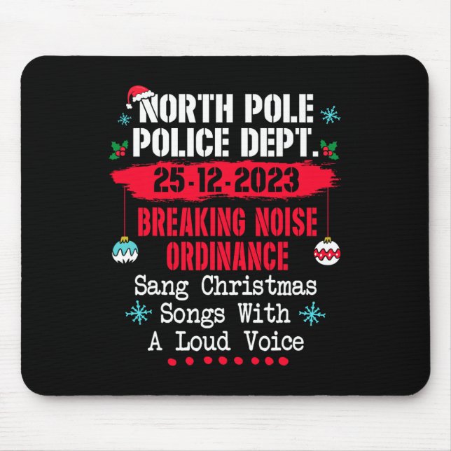 Mousepad Polícia Policial do Polo Norte quebra Portaria de  (Frente)