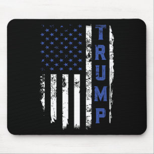 Mousepad Polícia Trump Linha Azul Fina Republicano Polícia