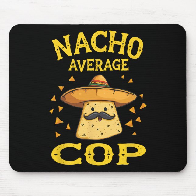 Mousepad Policial engraçado não médio  (Frente)