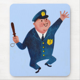 Mousepad policial feliz