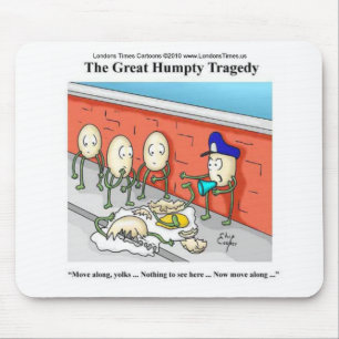 Mousepad Policial Humpty Dumpty Investigando Presentes Engr