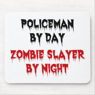 Mousepad Policial por Dia Zombie Slayer by Night