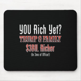 Mousepad Político Corrupto Engraçado Trump Enriquese No Car