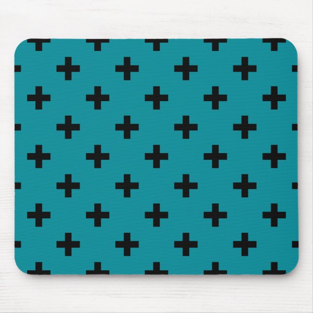Mousepad Polka negra cruza no chocalho (Frente)