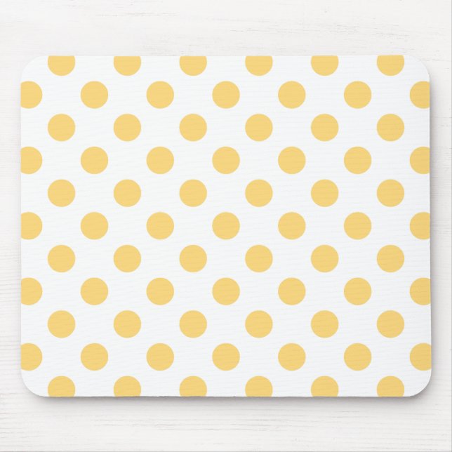 Mousepad Polkadots amarelos (Frente)