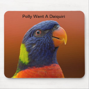 Mousepad Polly want A Daiquiri (Pop Bêbado)