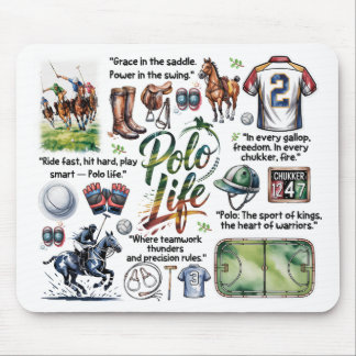Mousepad Polo Life Illustrated
