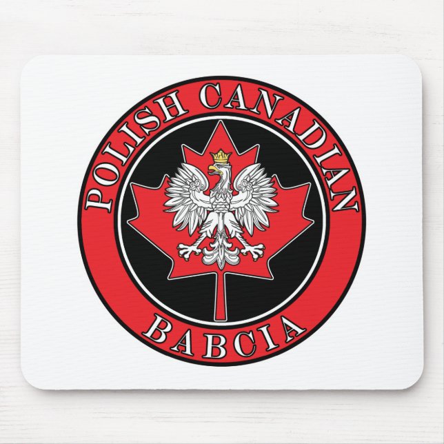 Mousepad Polonês Canadense Maple Leaf Babcia (Frente)