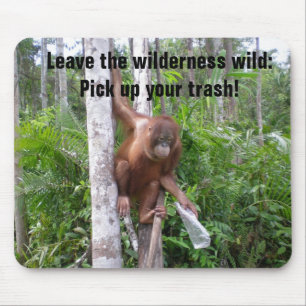 Mousepad Poluição do plástico da conservação da nature