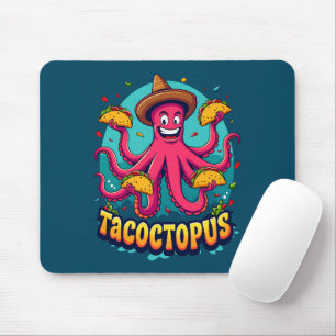 Mousepad Polvo de Taco Engraçado Cartoon Pun de Comida