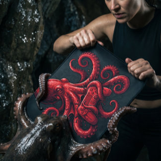 Mousepad Polvo Vermelho Marinho Surreal