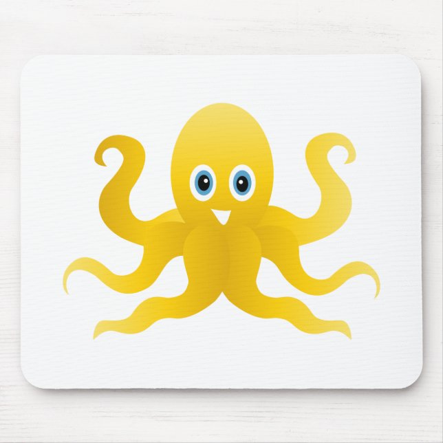 Mousepad Polvos amarelos divertidos (Frente)