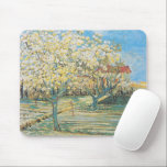Mousepad Pomar no Flor | Vincent Van Gogh<br><div class="desc">Pomar em Blossom (1888) pelo artista poste-impressionista holandês Vincent Van Gogh. Arte original é um óleo na canvas que representa uma paisagem de árvores floridas.

Use as ferramentas de design para adicionar texto personalizado ou personalizar a imagem.</div>