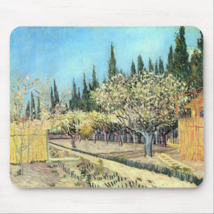Mousepad Pomar Van Gogh em Flor, Bordado por Cyprensas