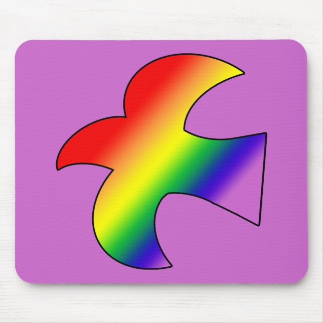 Mousepad Pomba de GLBT (Frente)