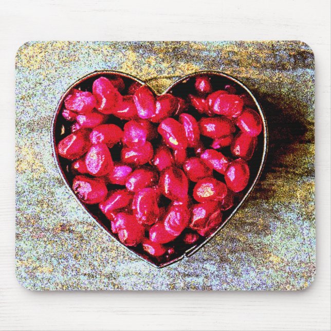 Mousepad "Pomegranates Heart Fruta" Foto Grata. Compre agor (Frente)