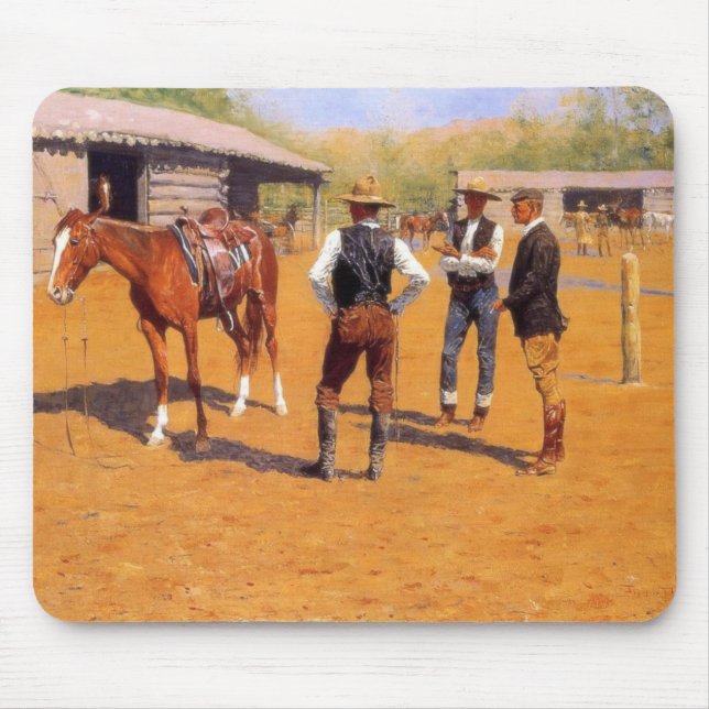 Mousepad Pôneis de Polo Oeste Selvagens Americanos (Frente)