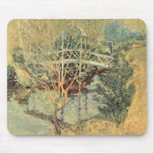 Mousepad Ponte Branca de Twachtman, Impressionismo Antigo
