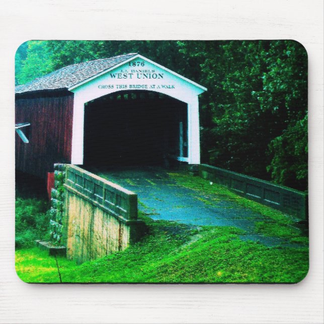 Mousepad ponte coberta em Indiana (Frente)